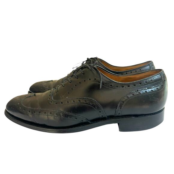 Johnston & Murphy Men’s Black Leather Wingtip Oxford Shoes 8.5 B main image 6